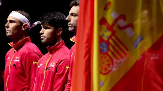 Rafa Nadal, Carlos Alcaraz y Marcel Granollers Rafa Nadal, Carlos Alcaraz y Marcel Granollers