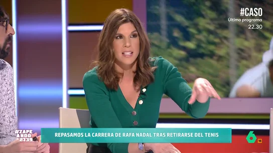 Carlota Reig 'pronostica' que el futuro de Rafa Nadal será 'merengue': "Podría ser presidente del Real Madrid" La periodista de laSexta indica que el tenista es fanático del Real Madrid y que, incluso, es socio de honor. Por ello cree que su futuro puede estar relacionado con el club blanco. "A la afición le encantaría", afirma.