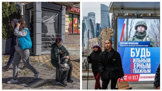 Calles de Ucrania y Rusia Calles de Ucrania y Rusia