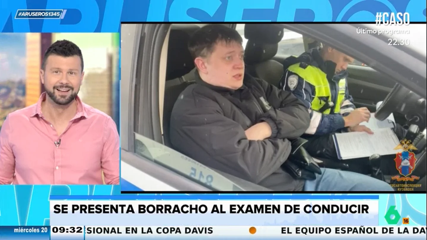 Un hombre ruso de 30 años se presenta borracho al examen de conducir Un hombre ruso de 30 años se presenta borracho al examen de conducir