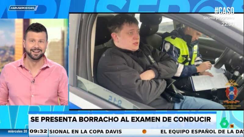 Un hombre ruso de 30 años se presenta borracho al examen de conducir 