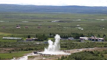 Géiser Strokkur, en Islandia