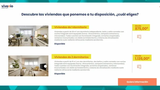 Publicación de las viviendas en internet Publicación de las viviendas en internet