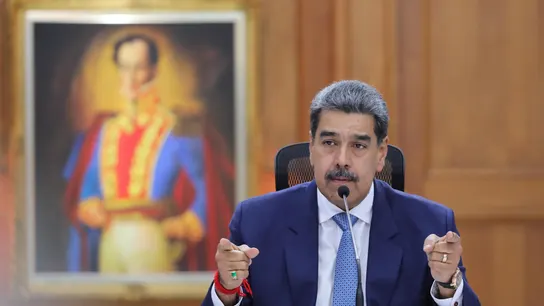 Fotografía cedida por Palacio Miraflores donde se observa al presidente venezolano Nicolás Maduro, en un acto de gobierno Fotografía cedida por Palacio Miraflores donde se observa al presidente venezolano Nicolás Maduro, en un acto de gobierno