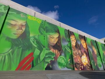 Mural de Arinaga ( Gran Canaria) que opta al premio Street Art Cities