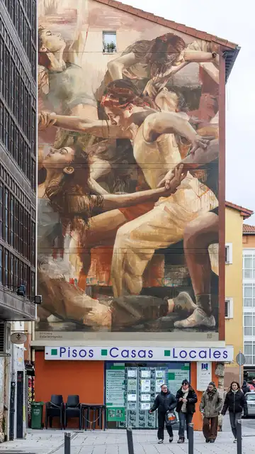 "Atravesar el muro", obra del proyecto de StarterProyectos y Cicbuny, en Burgos "Atravesar el muro", obra del proyecto de StarterProyectos y Cicbuny, en Burgos