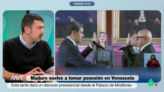 Gabriel Espinoza, sobre la toma de posesión de Maduro: "Esto no es cuestión de izquierda o derecha, esto es cuestión de democracia o tiranía" Gabriel Espinoza, sobre la toma de posesión de Maduro: "Esto no es cuestión de izquierda o derecha, esto es cuestión de democracia o tiranía"
