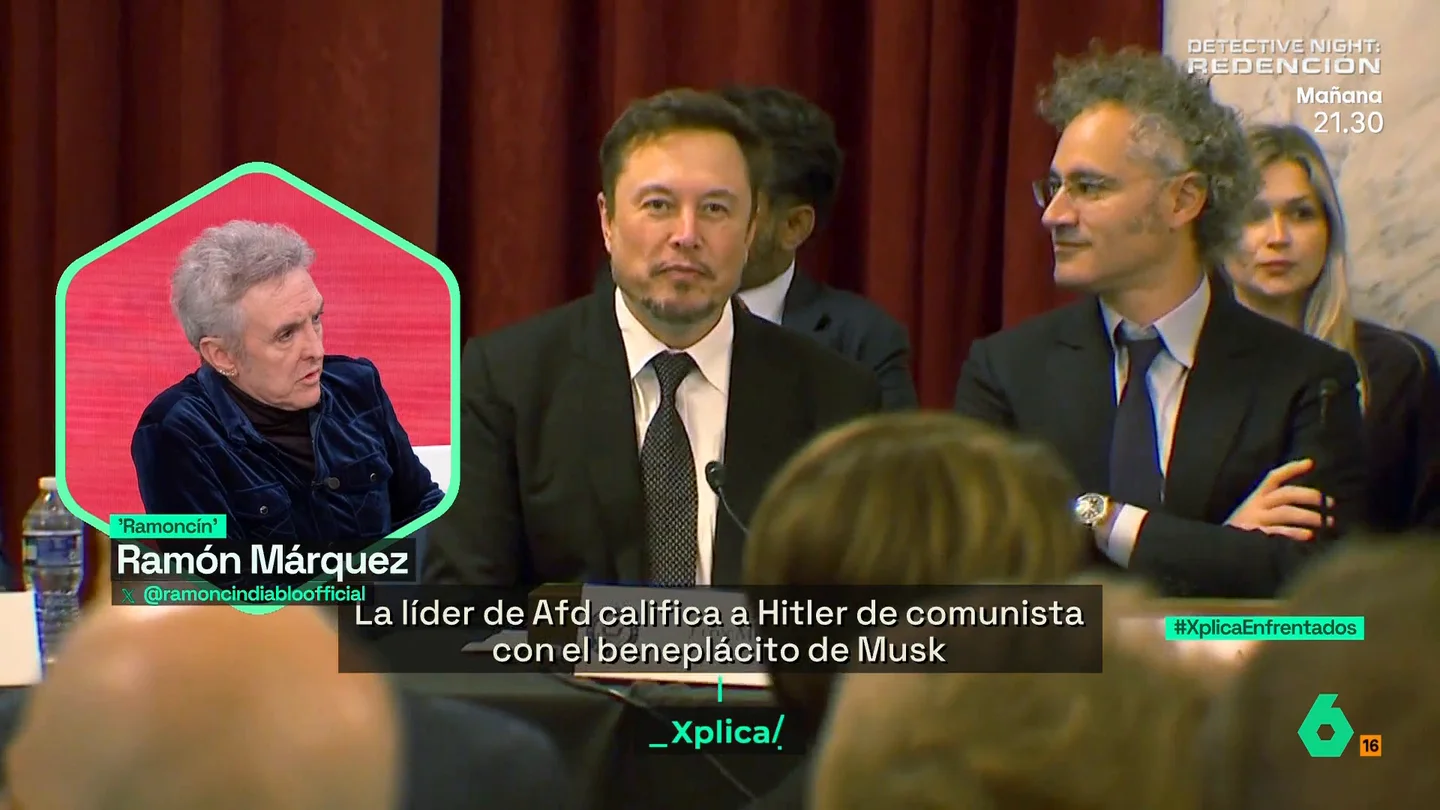 Ramoncín, sobre la entrevista de Musk a la líder del partido 'neonazi' alemán: "Hay que analizar qué está ocurriendo" Ramoncín, sobre la entrevista de Musk a la líder del partido 'neonazi' alemán: "Hay que analizar qué está ocurriendo"