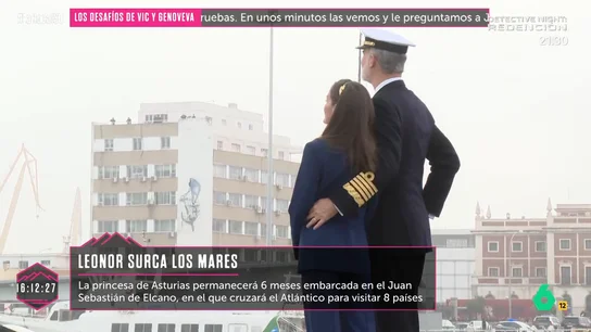 Pilar Vidal analiza los gestos de cariño del rey Felipe VI hacia la reina Letizia al despedir a Leonor: "Le coge bien la cintura" Pilar Vidal analiza los gestos de cariño del rey Felipe VI hacia la reina Letizia al despedir a Leonor: "Le coge bien la cintura"