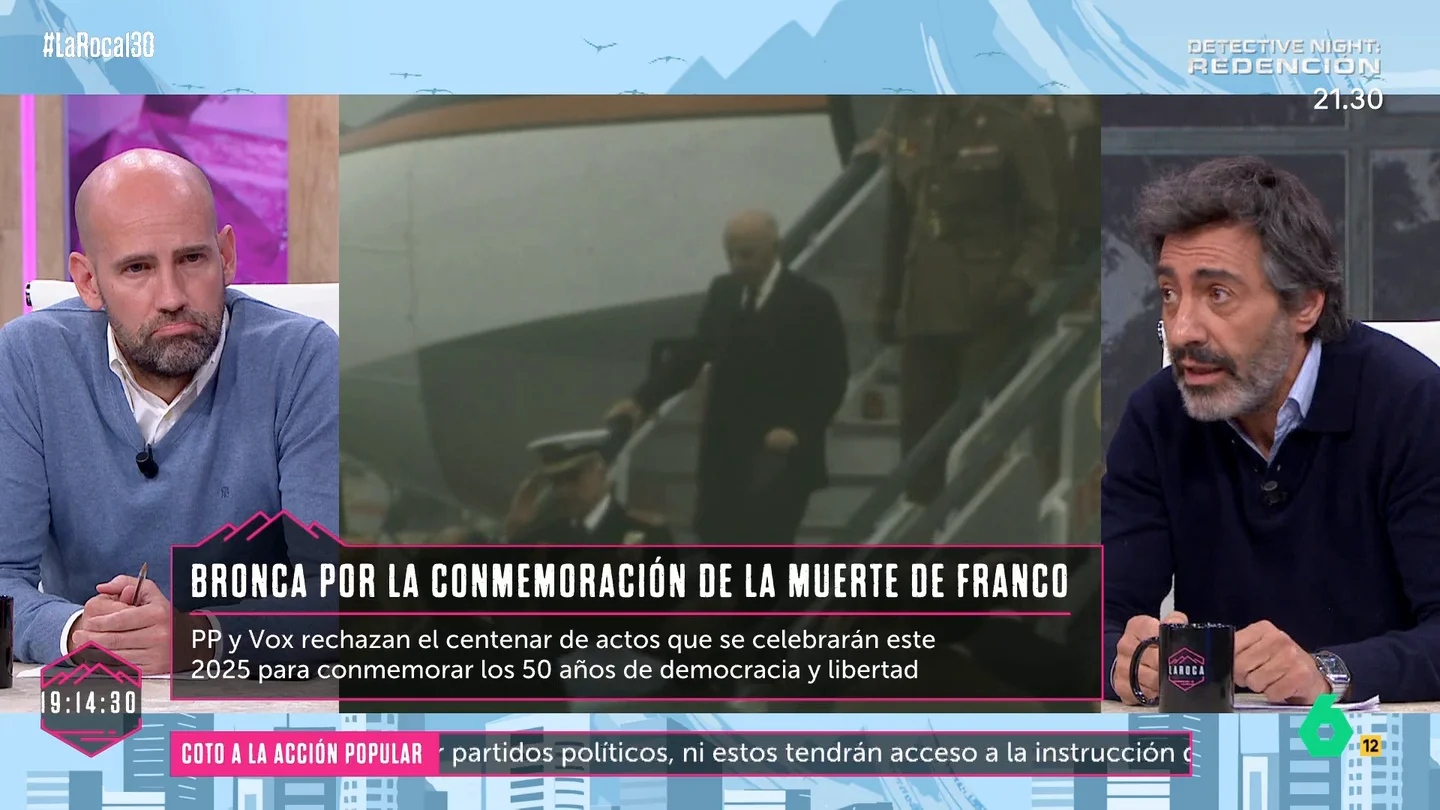 Juan del Val, sobre las conmemoraciones por la muerte de Franco: "Es una forma de sacar beneficio del sufrimiento de las víctimas del Franquismo" "Es un insulto a la gente que de verdad sufrió el franquismo" Juan del Val, sobre las conmemoraciones por la muerte de Franco: "Es una forma de sacar beneficio del sufrimiento de las víctimas del franquismo" "Es un insulto a la gente que de verdad sufrió el Franquismo"