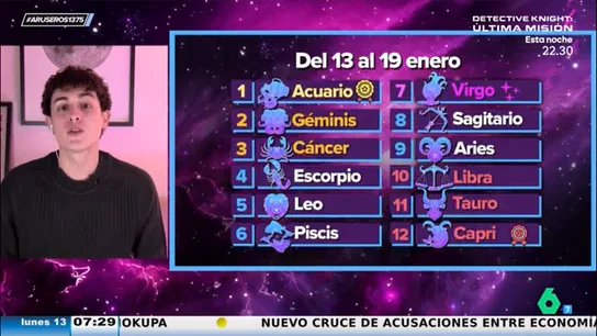 Las predicciones del horóscopo para esta semana del 13 al 19 de enero según Jabifus Las predicciones del horóscopo para esta semana del 13 al 19 de enero según Jabifus