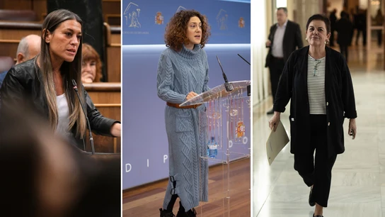 Las portavoces en el Congreso de Junts, Sumar y EH Bildu  Las portavoces en el Congreso de Junts, Sumar y EH Bildu