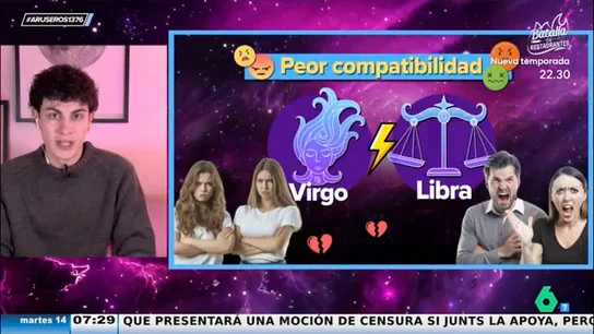 La compatibilidad entre signos del zodiaco para esta semana según Jabifus:"Virgo y Libra, mejor separados" La compatibilidad entre signos del zodiaco para esta semana según Jabifus:"Virgo y Libra, mejor separados"