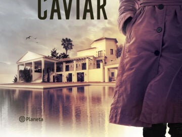 Detalle de la cubierta de 'Los crímenes del caviar', de Pilar Calderón