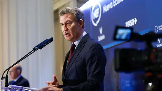 El presidente del PP, Alberto Núñez Feijóo, interviene en un desayuno informativo El presidente del PP, Alberto Núñez Feijóo, interviene en un desayuno informativo
