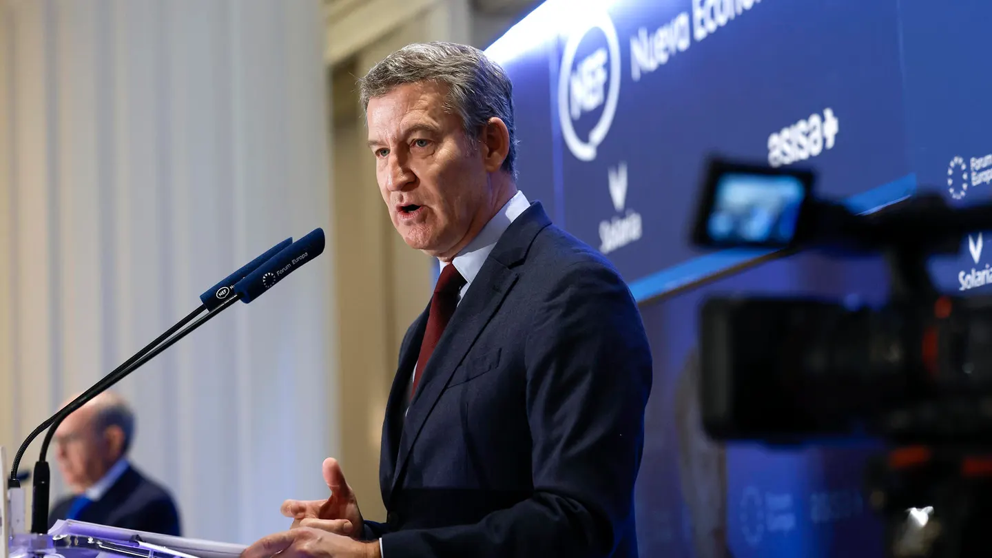 El presidente del PP, Alberto Núñez Feijóo, interviene en un desayuno informativo El presidente del PP, Alberto Núñez Feijóo, interviene en un desayuno informativo