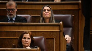 La portavoz de Junts en el Congreso, Miriam Nogueras, durante un pleno en el Congreso de los Diputados