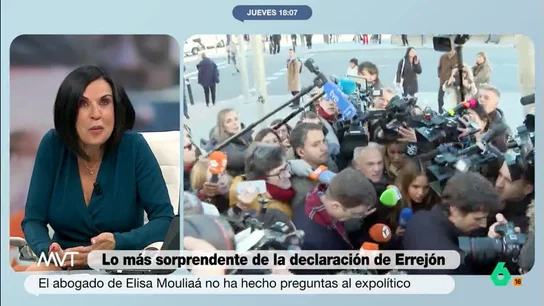 Beatriz de Vicente no entiende por qué el abogado de Elisa Mouliaá no ha hecho preguntas a Errejón Beatriz de Vicente no entiende por qué el abogado de Elisa Mouliaá no ha hecho preguntas a Errejón