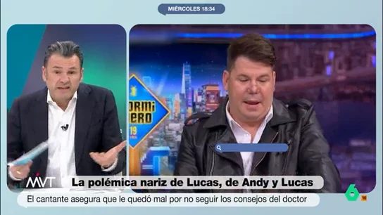Iñaki López, sobre la polémica por la nariz de Lucas: "Nos enseña quién es Andy y quién es Lucas y que no hay que reírse del aspecto físico" Iñaki López, sobre la polémica por la nariz de Lucas: "Nos enseña quién es Andy y quién es Lucas y que no hay que reírse del aspecto físico"