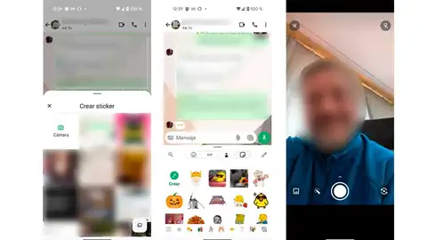Stikers a partir de selfies Stikers a partir de selfies