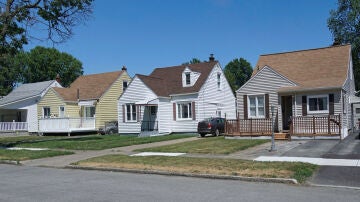 Casas típicas de EEUU construidas con madera