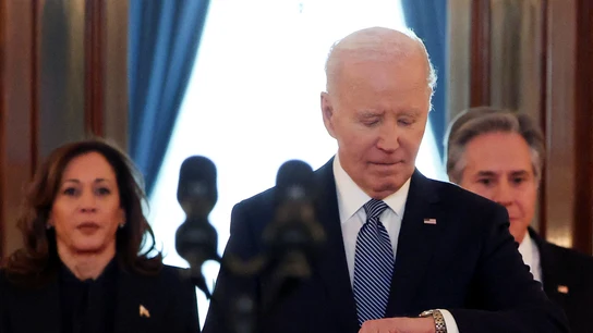 El presidente de Estados Unidos, Joe Biden, tras el anuncio de alto el fuego en Gaza El presidente de Estados Unidos, Joe Biden, tras el anuncio de alto el fuego en Gaza