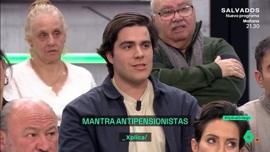 Xplica La defensa de un joven a los influencers 'antipensiones' y apunta a Sánchez: "Esto no es dinero del Monopoly" Xplica La defensa de un joven a los influencers 'antipensiones' y apunta a Sánchez: "Esto no es dinero del Monopoly"