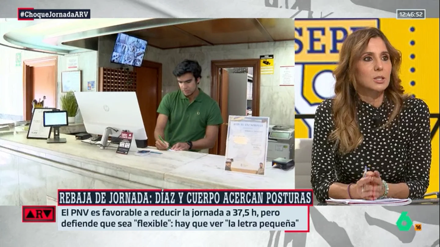 Carmen Morodo, sobre la reducción de la jornada laboral: "Creo que Yolanda Díaz ha vuelto a ganar" Carmen Morodo, sobre la reducción de la jornada laboral: "Creo que Yolanda Díaz ha vuelto a ganar"