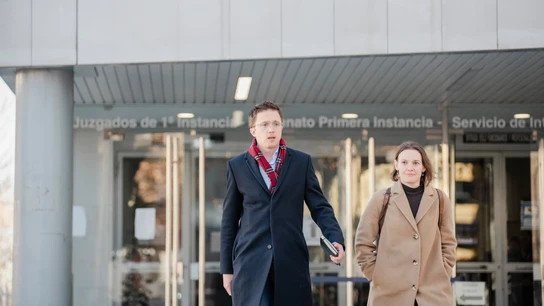 Iñigo Errejón tras declarar acusado de agresión sexual Iñigo Errejón tras declarar acusado de agresión sexual
