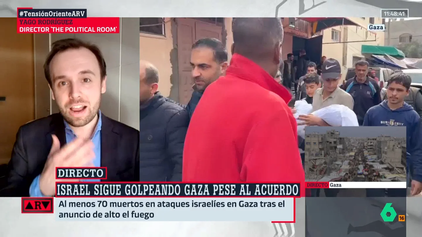 Yago Rodríguez, sobre la paz en Gaza: "El propio Netanyahu ha afirmado que esta tregua no sería el final de la guerra" Yago Rodríguez, sobre la paz en Gaza: "El propio Netanyahu ha afirmado que esta tregua no sería el final de la guerra"