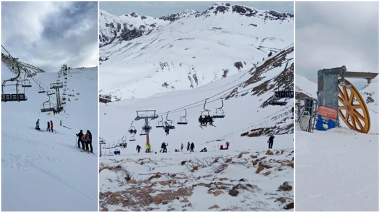 Accidente de un telesilla en Astún Accidente de un telesilla en Astún