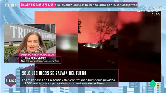 "Varios multimillonarios contrataron bomberos privados temiendo por sus mansiones": Juana Fernández, sobre los incendios en Los Ángeles "Varios multimillonarios contrataron bomberos privados temiendo por sus mansiones": Juana Fernández, sobre los incendios en Los Ángeles