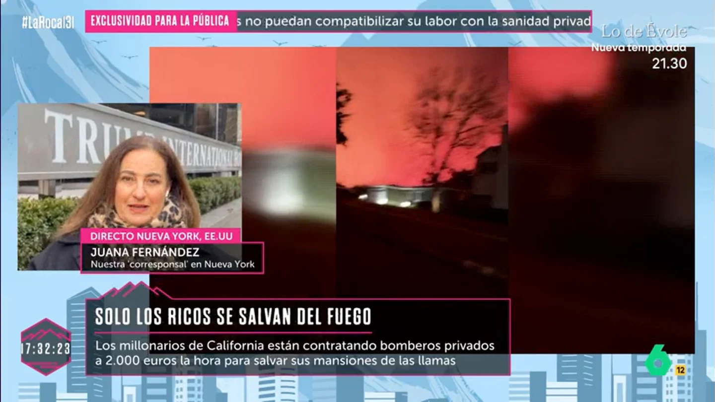 "Varios multimillonarios contrataron bomberos privados temiendo por sus mansiones": Juana Fernández, sobre los incendios en Los Ángeles "Varios multimillonarios contrataron bomberos privados temiendo por sus mansiones": Juana Fernández, sobre los incendios en Los Ángeles