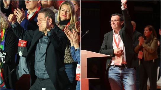 El presidente de Castilla-La Mancha, Emiliano García-Page, y el líder del PSOE en Extremadura, Miguel Ángel Gallardo El presidente de Castilla-La Mancha, Emiliano García-Page, y el líder del PSOE en Extremadura, Miguel Ángel Gallardo
