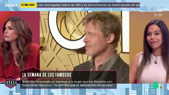 La advertencia de Nuria Roca para evitar estafas de falsos Brad Pitt: "Si te pide dinero, sospecha La advertencia de Nuria Roca para evitar estafas de falsos Brad Pitt: "Si te pide dinero, sospecha