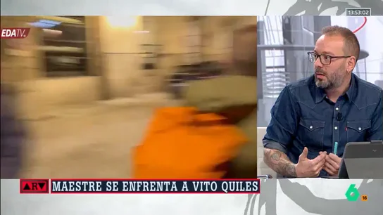Antonio Maestre, tras el incidente del micrófono con Vito Quiles: "Lo ideal sería no tener que defenderme de un acosador" Antonio Maestre, tras el incidente del micrófono con Vito Quiles: "Lo ideal sería no tener que defenderme de un acosador"
