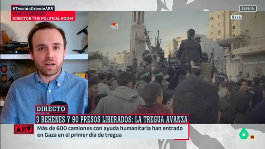 Yago Rodríguez, tras la liberación de tres mujeres israelíes: "Las imágenes demuestran que Hamás dista de estar aniquilada Yago Rodríguez, tras la liberación de tres mujeres israelíes: "Las imágenes demuestran que Hamás dista de estar aniquilada