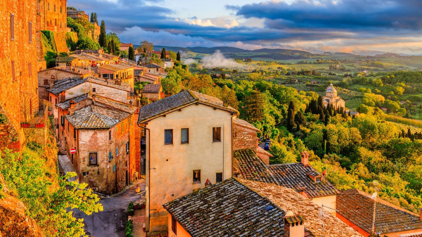 Montepulciano, en la Toscana, Italia