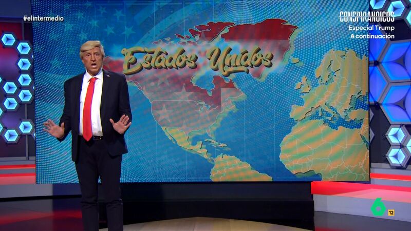 'Donald Trump' 'reescribe' el mapa del mundo tras llegar a presidente: "Groenlandia y Canadá son solo el principio"