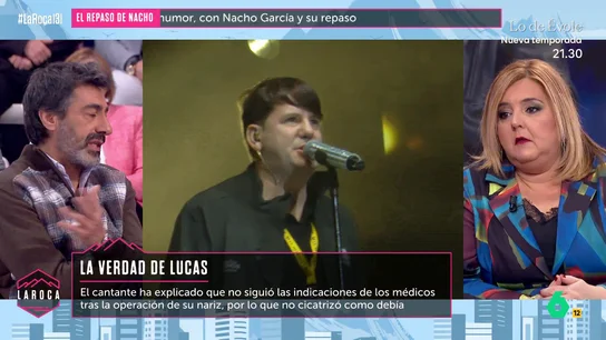 LA ROCA Juan del Val, tajante tras la confesión de Lucas sobre su nariz: "Yo denunciaría al cirujano" LA ROCA Juan del Val, tajante tras la confesión de Lucas sobre su nariz: "Yo denunciaría al cirujano"
