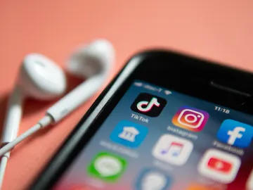 La app de TikTok instalada en un teléfono móvil La app de TikTok instalada en un teléfono móvil