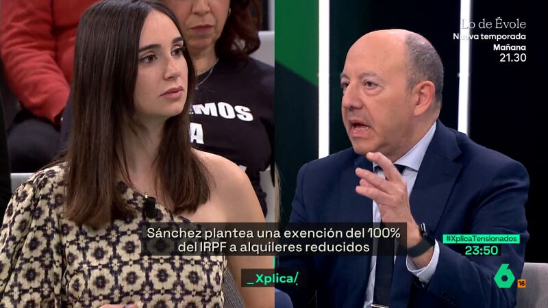 XPLICA El debate entre Gonzalo Bernardos y una joven de alquiler: "Este país no tiene un problema de okupación"