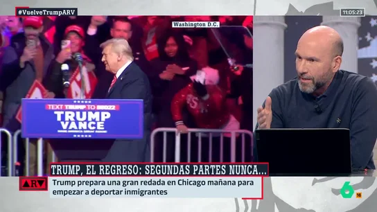 Óscar Vara analiza la llegada de Trump al poder: "Vamos a tener una América que no habíamos visto en mucho tiempo" Óscar Vara analiza la llegada de Trump al poder: "Vamos a tener una América que no habíamos visto en mucho tiempo"