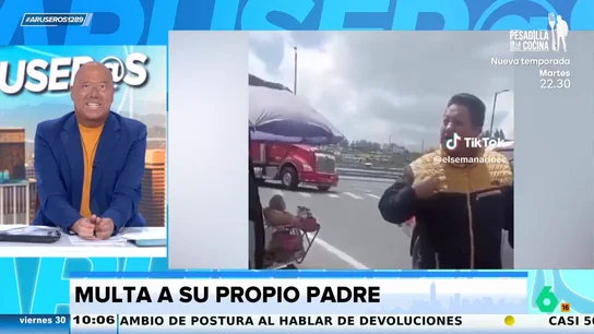 Un policía de tráfico multa a su padre y su reacción desata polémica en redes: "Vago, malcriado y mantenido" Un policía de tráfico multa a su padre y su reacción desata polémica en redes: "Vago, malcriado y mantenido"