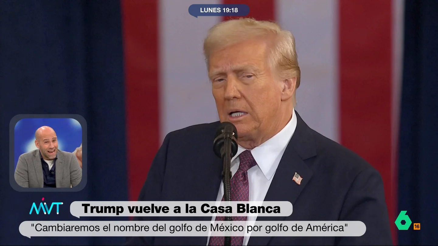 Gonzalo Miró, sobre el discurso de Donald Trump al jurar el cargo: "Homófobo, racista... es para estar acojonado" "Su gran objetivo va a ser amasar más dinero, pero si fuera un militar sería como para vivir en un búnker", afirma Gonzalo Miró en este vídeo tras escuchar a Donald Trump decir que establecerá "solo dos géneros, masculino y femenino".