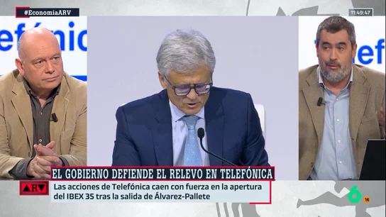 Carlos E. Cué analiza el papel de Sánchez en el cese de Álvarez-Pallete: "Es un gesto de autoridad indiscutible" Carlos E. Cué analiza el papel de Sánchez en el cese de Álvarez-Pallete: "Es un gesto de autoridad indiscutible"