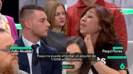 XPLICA Una mujer que necesita tres sueldos para pagar el alquiler, a un vendedor de viviendas: "No estoy viviendo en una capital, estoy viviendo a 26 kilómetros de donde trabajo" XPLICA Una mujer que necesita tres sueldos para pagar el alquiler, a un vendedor de viviendas: "No estoy viviendo en una capital, estoy viviendo a 26 kilómetros de donde trabajo"