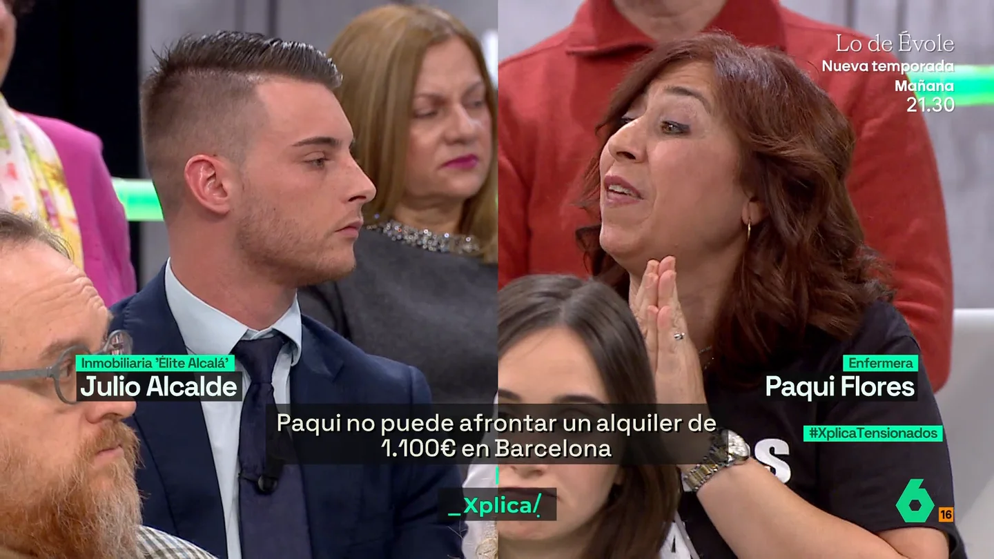 XPLICA Una mujer que necesita tres sueldos para pagar el alquiler, a un vendedor de viviendas: "No estoy viviendo en una capital, estoy viviendo a 26 kilómetros de donde trabajo" XPLICA Una mujer que necesita tres sueldos para pagar el alquiler, a un vendedor de viviendas: "No estoy viviendo en una capital, estoy viviendo a 26 kilómetros de donde trabajo"