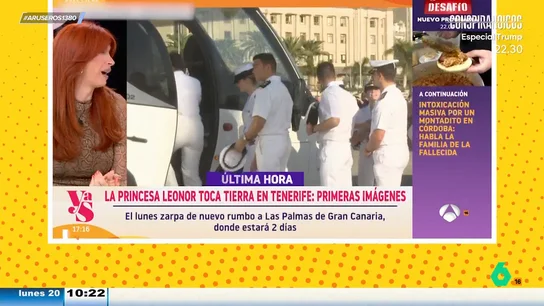 Valeria Vegas, sobre el viaje en autobús de la princesa Leonor: "Baja un poco el 'glamour' del barco" Valeria Vegas, sobre el viaje en autobús de la princesa Leonor: "Baja un poco el 'glamour' del barco"