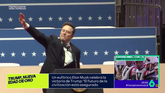El polémico gesto de Musk en la toma de posesión de Trump: "Recuerda a tiempos muy oscuros" El polémico gesto de Musk en la toma de posesión de Trump: "Recuerda a tiempos muy oscuros"